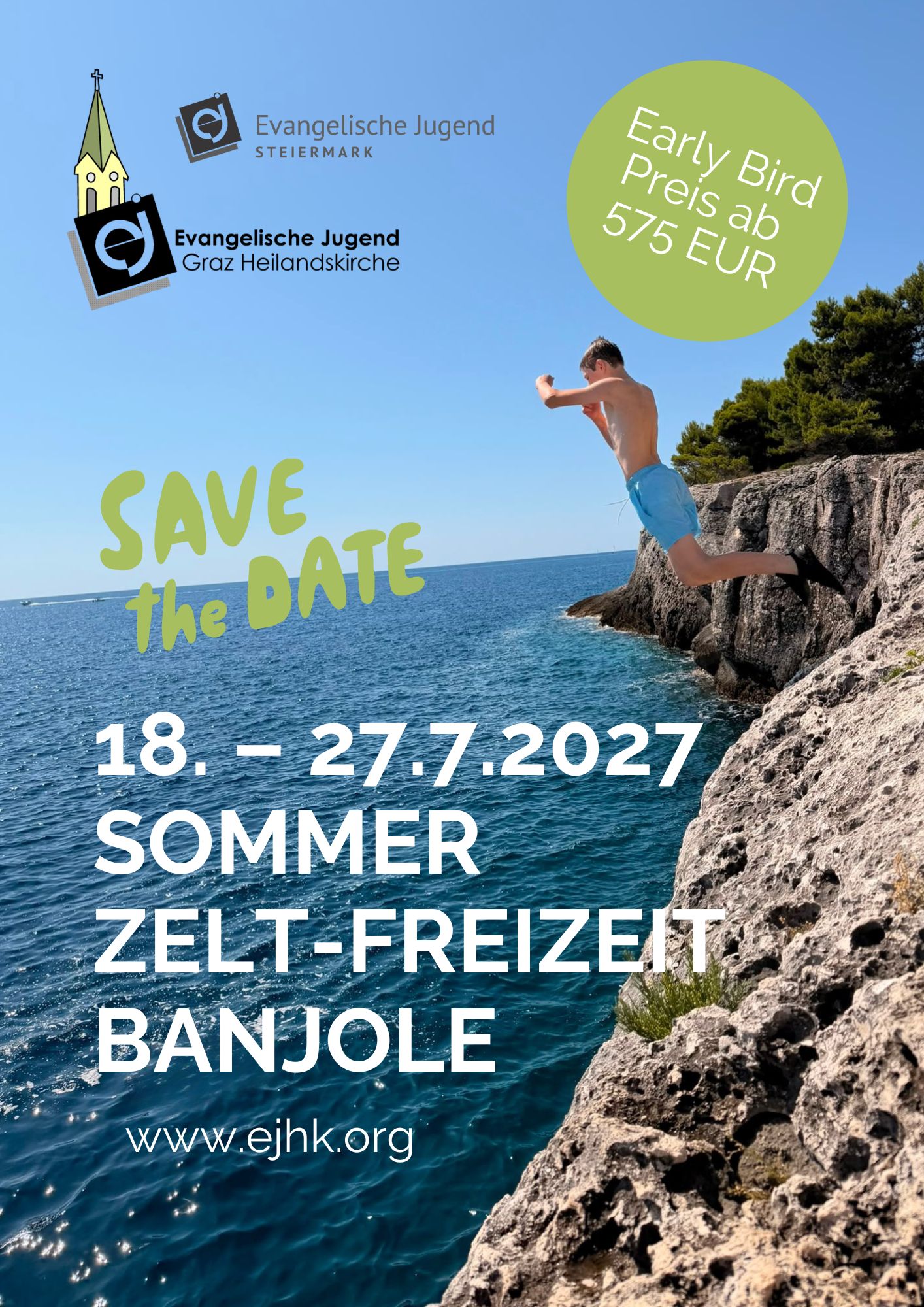 Zeltfreizeit Banjole 2027 save the date