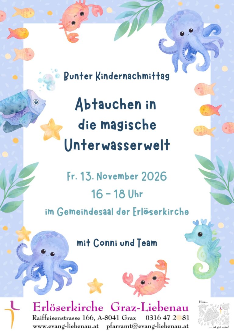 Kindernachmittag am 13.11.2026